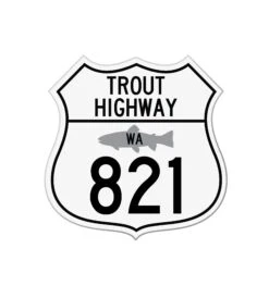 Trout Highway 821 Sticker